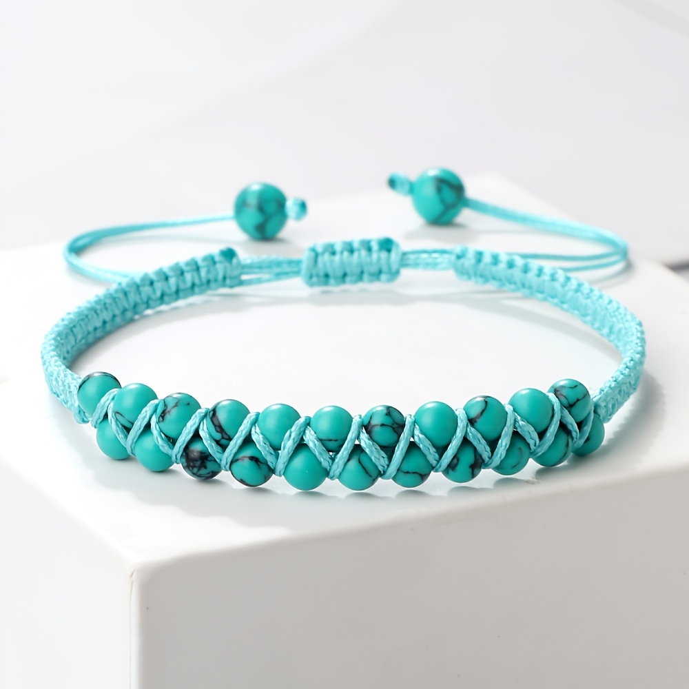 Bohemian Retro Woven Bead Friendship Bracelet, Adjustable